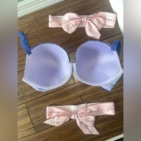 Victoria’s Secret💙Dream angels lined Demi blue lace bra - Picture 11 of 14